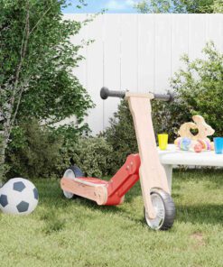 vidaXL Lasten Potkulauta 2-in-1 punainen